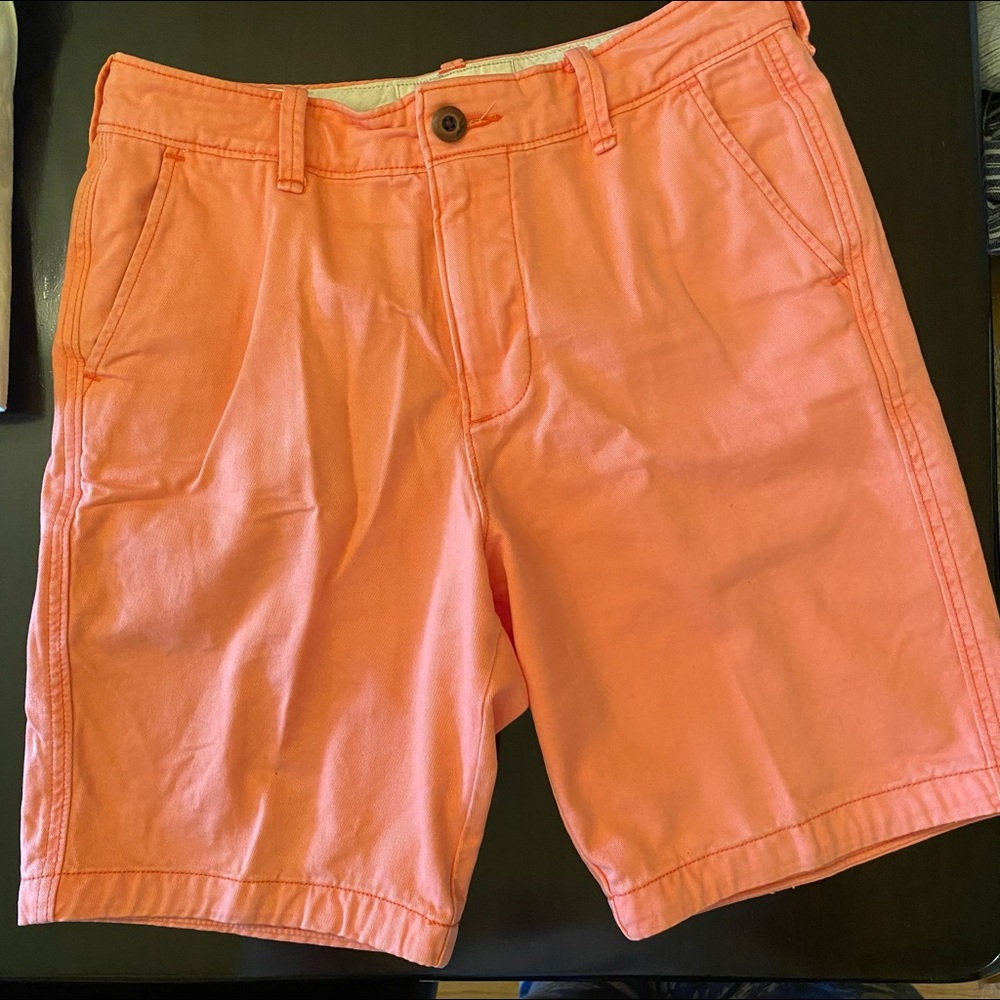 HOLLISTER - (MEN) 7” Shorts, Melon Orange Sz 30